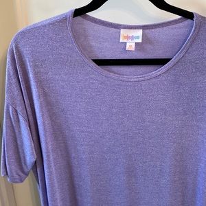 LuLaRoe size XS Irma heathered purple